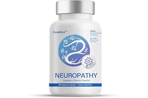 Zenlifer 120 Capsules Relief Pain Neuropathy Nerve Health Nutritional Blend with 600 mg Alpha Lipoic Acid-Benfotiamine, Peripheral,Hand Fingers Legs, Best Maximum Strength Natural Renew Vitamins