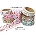 Crafty Rabbit Vintage Washi Tape - Set of 8 Rolls - 262 Feet Total - Multicolor