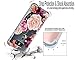 LG G6 Case, LG G6 Phone Case with Flower,LUOLNH Slim Shockproof Clear Floral Pattern Soft Flexible TPU Back Cover (Purple)