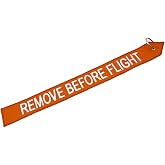 Apex Imports 17" Orange Remove Before Flight Key Chain Motorcycle ATV Car Truck Keychain