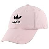 adidas Men's Originals Relaxed Strapback Cap, Clear Pink/Black, One Size