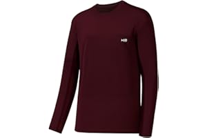 Bassdash Men’s UPF 50+ Performance Long Sleeve T-Shirt UV Sun Protection Fishing Hiking Sports Shirts