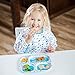 Bumkins Sleeved Bib / Baby Bib / Toddler Bib / Smock, Waterproof, Washable, Stain and Odor Resistant, 6-24 Months - Raindrops