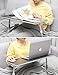 MoKo Laptop Bed Table,[Large Size] Adjustable Laptop Stand for Bed, Portable Standing Desk Foldable Sofa Breakfast Bed Tray Computer Lap Desk for Couch Floor, Fit Laptop up to 17″ – Walnut Colorthumb 1