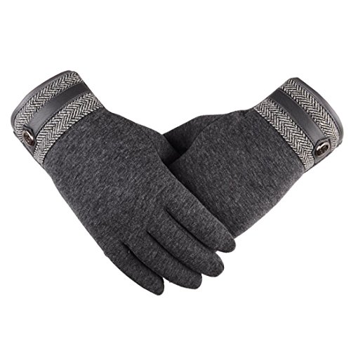 AIMTOPPY Fashion Men Thermal Winter Motorcycle Ski Snow Snowboard Gloves (Gray, free)