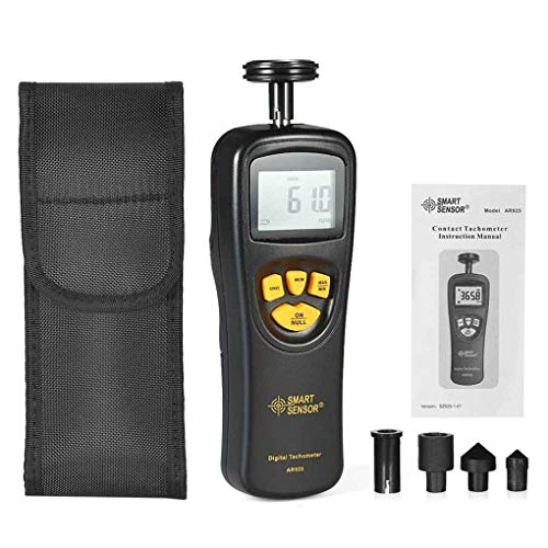 SMART SENSOR AR925 Digital Tachometer 0.05~19999.9m/min 0.5~19999RPM Speedometer Contact Motor RPM Meter