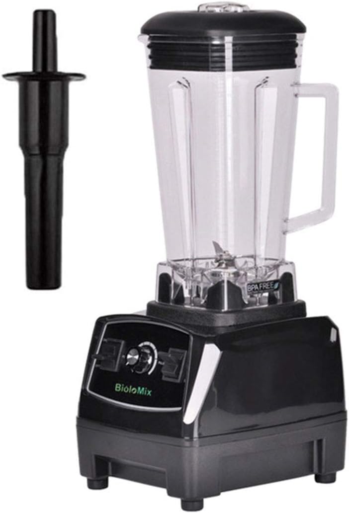 Blender Smoothie Maker, 2200W Commercial Blender with 45,000 RPM High Speed, 4 Blending Presets for Ice/Nuts/Soup/Sauce, Green Fruit Smoothies,Black