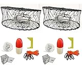 2-Pack of KUFA Sports Foldable Crab Trap with