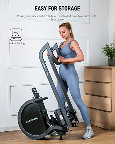 WEKEEP-OVICX-Magnetic-Rowing-Machine-for-Home-Use-Foldable-Indoor-Rower-Exercise-Equipment-for-Whole-Body-Workout-with-Double-Track-Black