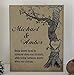 Forever Me Gifts 3rd Anniversary Tan Leather Personalized Poem and Wedding Date