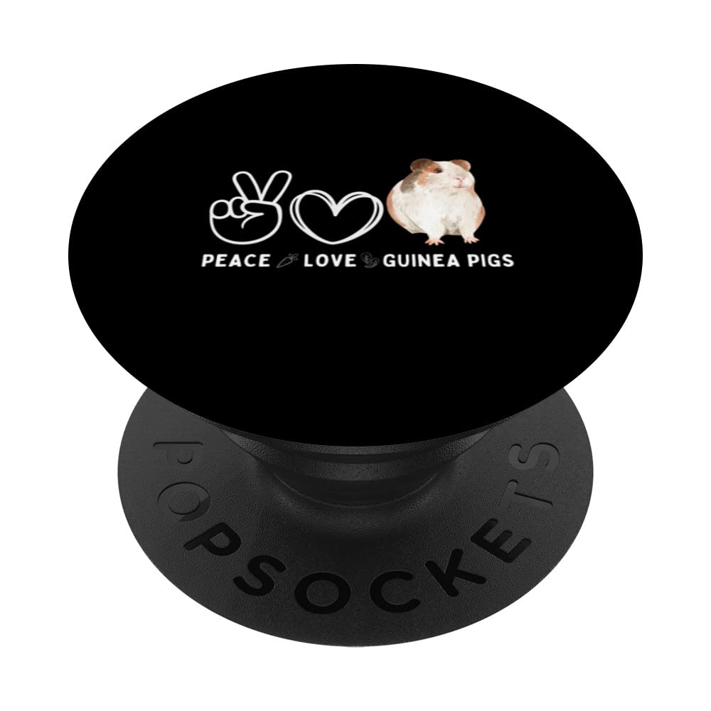 Peace, Love, Guineapigs for Lovers of Guinea Pigs PopSockets Swappable PopGrip