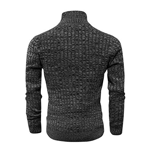 Pioneer Camp Men's Full Zip Up Sweaters Cardigan Stand Collar Slim Fit Casual Knitted Sweater