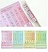 Chris.W 8Sheets Self-Stick Mini DIY Paper/PVC Monthly Calendar Index Tabs Reminder Stickers Flags for Appointment Book Events Diary Scrapbook Personal Planner (Multi-Color)