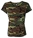CODE FIVE™ Ladies' Classic Fit 100% Combed Ringspun Cotton Camouflage Crew Neck Short Sleeve Tee