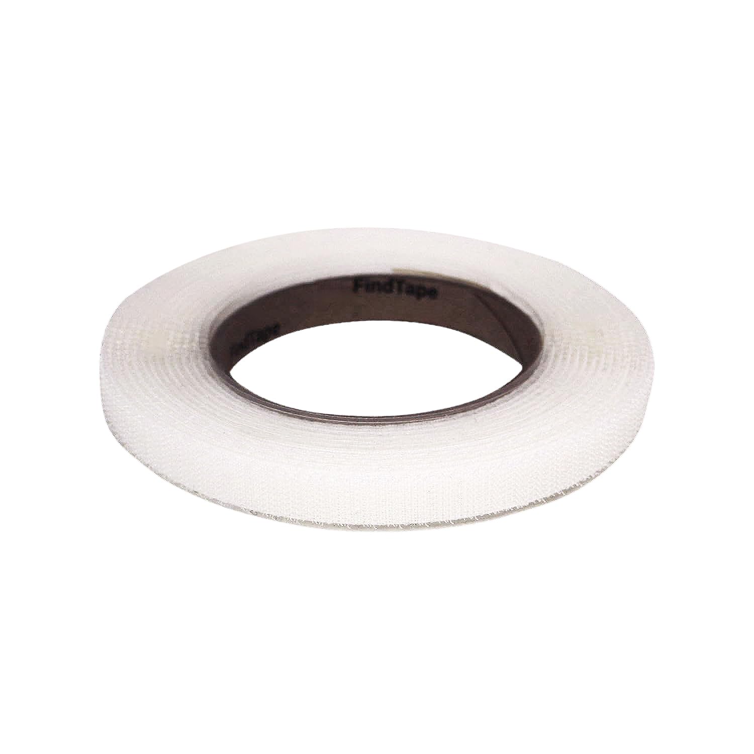 FindTape HL74-R/WHT0575H HL74-R Adhesive-Backed Hook-Side Only Rolls: 1/2" x 75 ft. / Hook-Side only, White