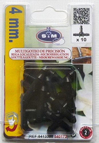 S&M s & m Te microtubo 4 mm-blister 10 Pcs, Black