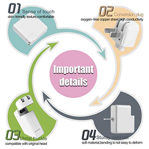 4 Charger+Replacement+60WL+Tip+Magsafe+Adapter
