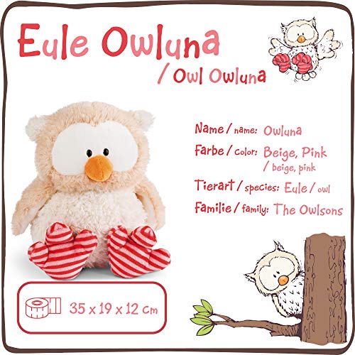 NICI Kuscheltier Eule Owluna mit drehbarem Kopf 35 cm – Eule Plüschtier für Mädchen, Jungen & Babys – Stofftier Eule zum… – Bild 4