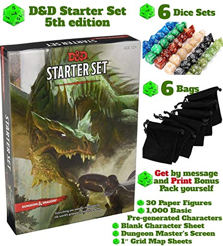 Dungeons and dragons starter set 5th edition board game…