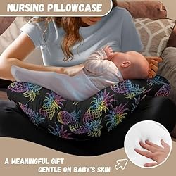 TSVAGA Nursing Pillow Cover for Baby Girl, Soft