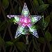 CrazyFire 9.5 inch Star Christmas Tree Topper, 7 modes Multi-colour Changing Star Treetop Christmas Decoration Light, AA Battery Operated Pentagram Star Light