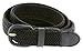 Belts.com Leather Covered Buckle Woven Elastic Stretch Belt, Black, (4XL(50-56