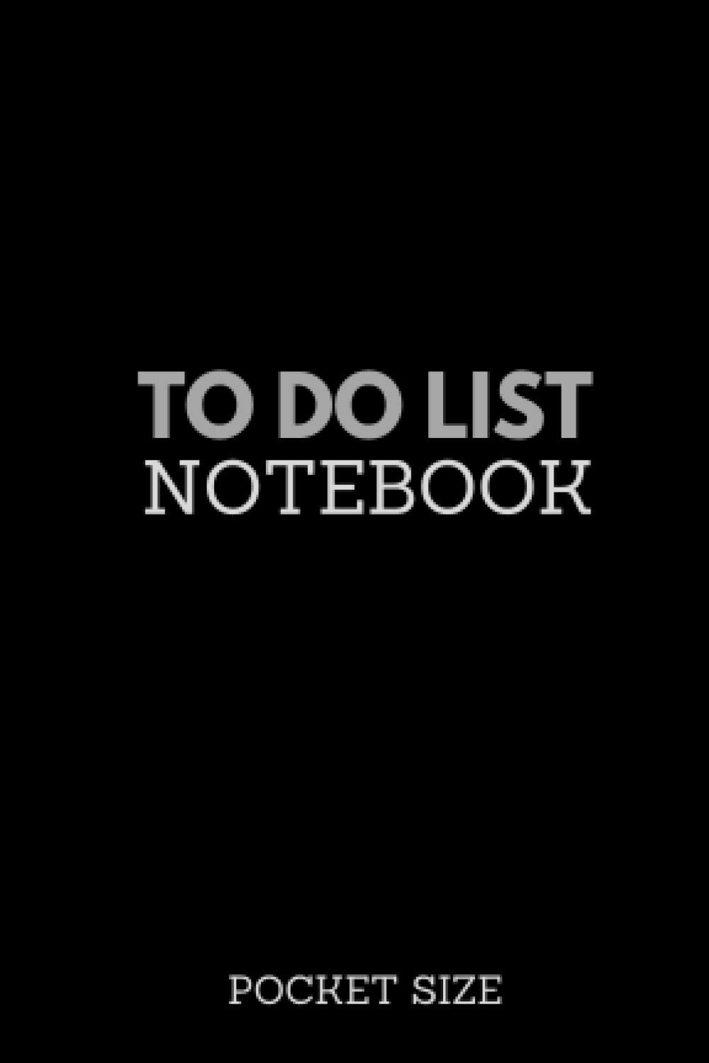 Pocket to Do List Notebook (Black): Pocket size to do checklist & checkbox notebook to manage daily tasks (4" x 6", 100 pages)