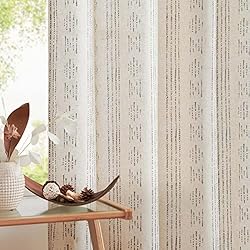 jinchan Boho Curtains Linen Curtains for Living