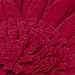 JWH 3D Flower Throw Pillow Cover Aesthetic Decorative Round Sunflower Pillow Case Handmade Pillowcase Stereo Cushion Couch Bedroom Chair Bed 12 Inch Red