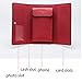 Oldflower Genuine Leather Designer Wallet for Women, Long Tri-fold Clutch Retro Credit Card Holder with Flower (darkbrown)