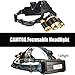 LED Headlamp,CAMTOA 5000LM Focusable Led Headlight with 4 Modes Headlight Flashlight Torch/T6 LED Waterproof Head torch with Rechargeable Batteries for Outdoor Hiking Camping Hunting Fishing Cycling Running
