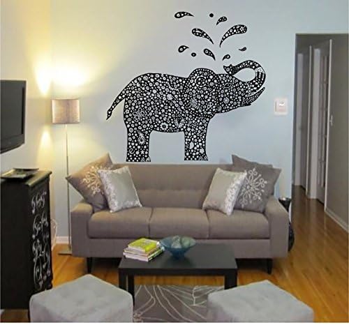 Creative Elephant Wall Decal Animals Vinyl Sticker For Kids Nursery Home Wall Decoration Non-toxic Strong Viscosity Resin Plane