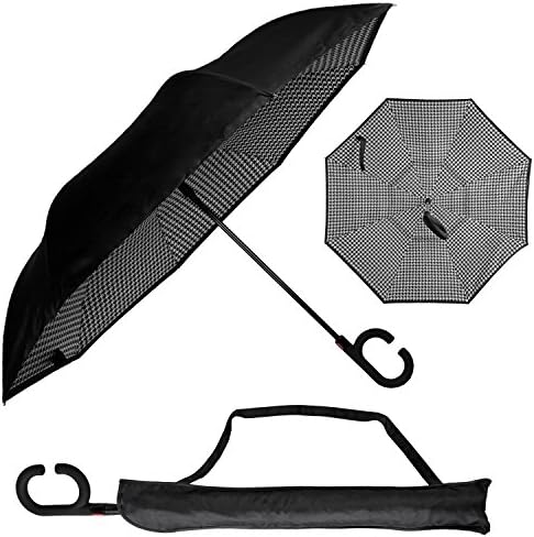 Urban Den Inverted Umbrella for Heavy Rain | UV Umbrella | Sun Protection | Auto Open Close | Hands Free