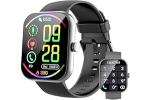 MATAST Smart Watch(Answer/Make Calls), 1.91" Smartwatches for Men Women, Fitness Tracker with 110+ Sport Modes, IP68 Waterproof, Heart Rate/Sleep/Spo2 Monitor, Pedometer, Activity Tracker for Android iOS