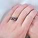 Bamos Jewelry Womens Red Lab Stone Skulls Ring Engagement Wedding Black Gold Plated Garnet Womens Ring Size 8
