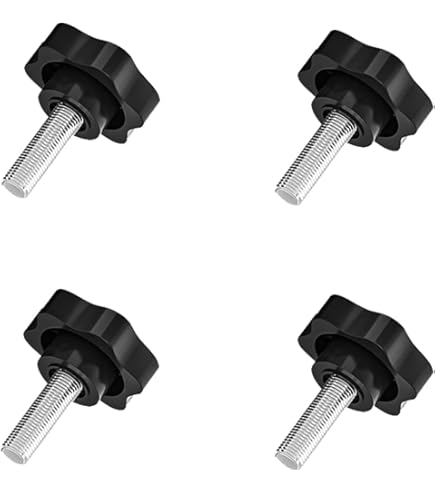 Kasteco 2 Pack Black 8mm(M8) Thread Replacement Star Hand