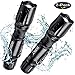 Wsky LED Tactical Flashlight, Best S2000 Water Resistant Work Light Flashlight with 5 Modes, Zoomable, Perfect for Camping Biking Hiking Home Emergency or Gift-Giving (Batteries Not Included)