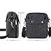 Zicac Men's Small Vintage Multipurpose Canvas Shoulder Bag Messenger Bag Purse Crossbody Shoulder Bag Crossbody Bags(Black)