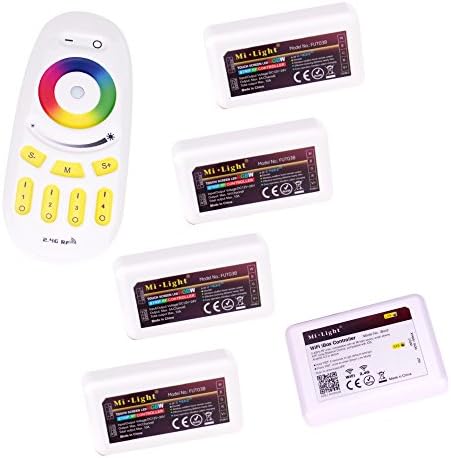 4 X 2.4G 4-Zone LED RGBW Mi Light Controller + RF Touch Remote + WiFi ibox 2 for RGBW RGBWW LED Strip 5050 3528 DC12V-24V TARGOPOP