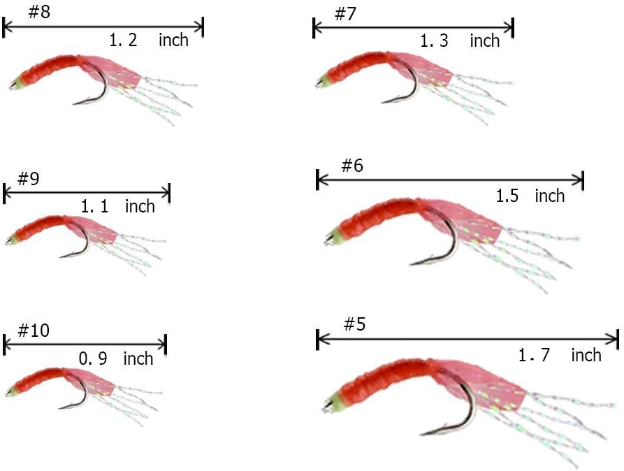 5/10/25/50/100 Packs Fishing Rigs 6 Hook/Set Red Skin Rubber Silk String Hook Fishing Lure Saltwater Freshwater Bait Rig Tackle 5#6#7#8#9#10# : Sports & Outdoors