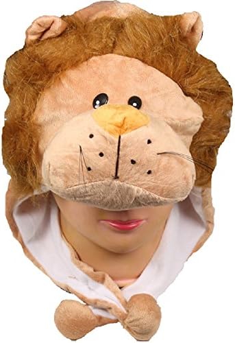 LAFashionist Cute Plush Faux Fur Animal Critter Hat Cap - Warm Winter Headwear - Choose From Over 25 Animals (Lion)
