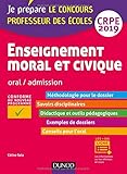Enseignement moral et civique : Oral / Admission Professeur des écoles by 