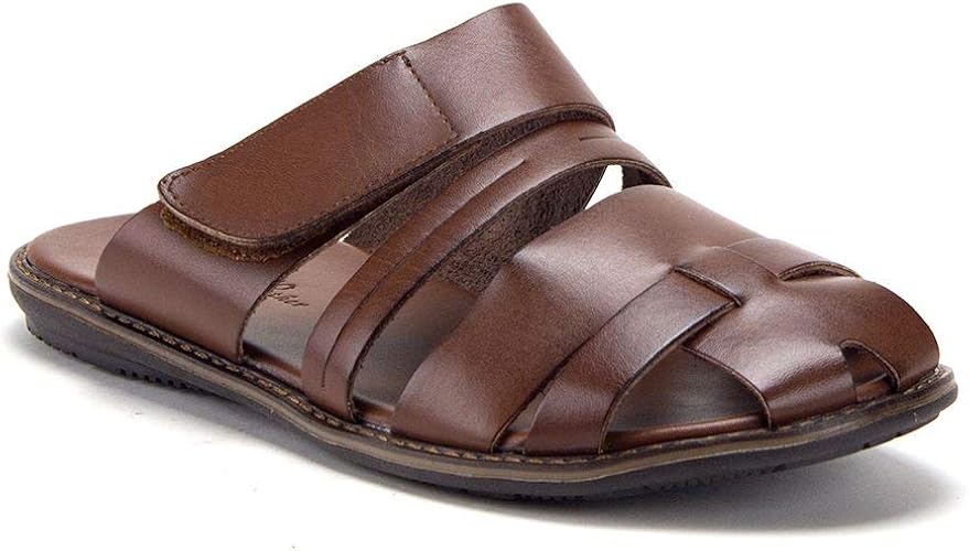 mens leather sandals amazon