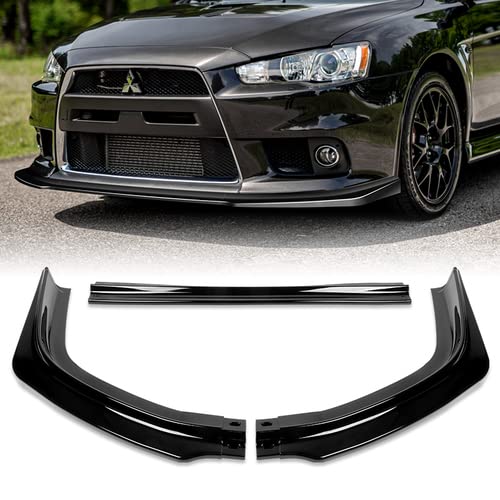 3-Piece Front Bumper Lip Spoiler Kit For Ford Fusion/Mondeo 2013-2016 – Matt Black ABS, Easy Upgrade