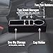 KMMOTORS Tank Side Pocket Inspired by Tank's durable image, Strong side organizer and Specialized for passenger seat (Tank Side Pocket for Passenger Seat))