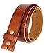 BS040 100% One-Piece Full Grain Leather Belt Straps with Slot Hole 1-1/2