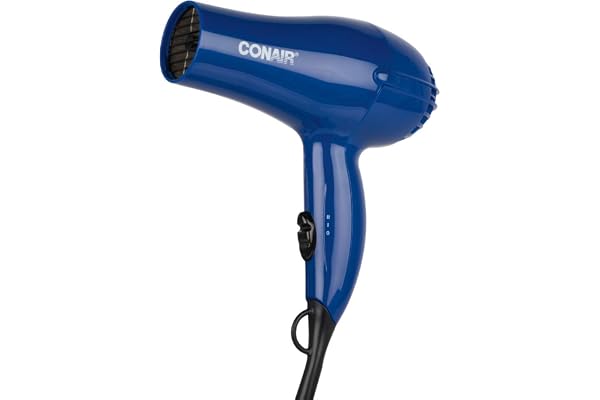 Conair 318RC Hair Dryer 1875 Watt Mid-Size Blow Dryer with 2 Heat 2 Speed Settings for All Hair Types Cool Shot Button Concen