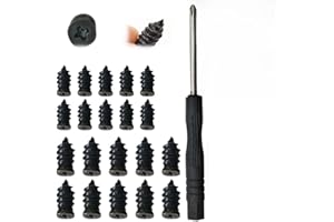 ROWPOZ Tire Repair Nails Kit with 2 Sizes, 2026 Upgrade Screw in Tire Repair Kit with Box and Screwdriver, Fast Self-Service Tire Repair Tools Tire Plugs Screw Type for Tire Puncture Repair (A-20Pcs)