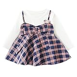 Littay Toddler Kid Baby Girl Long Sleeve Stripe Bow