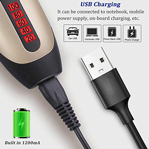 Goglor Hair Clipper Beard Trimmer,Electric Rechargeable Hair Cutting Kit Hair Trimmer Cordless Upgraded 1 Set (18 Pieces) Stainless Steel for Men&Kids,with Hair Clipper Teeth Cut Flat Cleaning Brush - Thumbnail 2